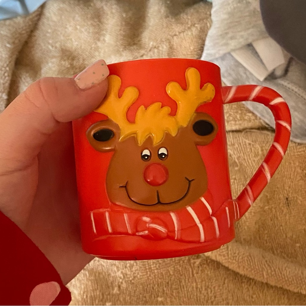 Red kids Christmas cup